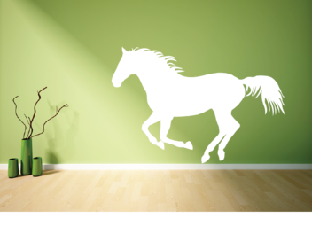 Samolepky na zeď - Běžící kůň